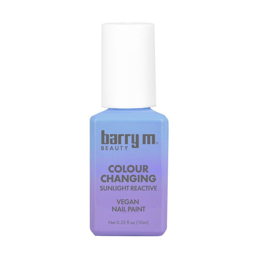 Barry M Colour Changing Sunlight Reactive Nail Paint | Blue to Lilac
