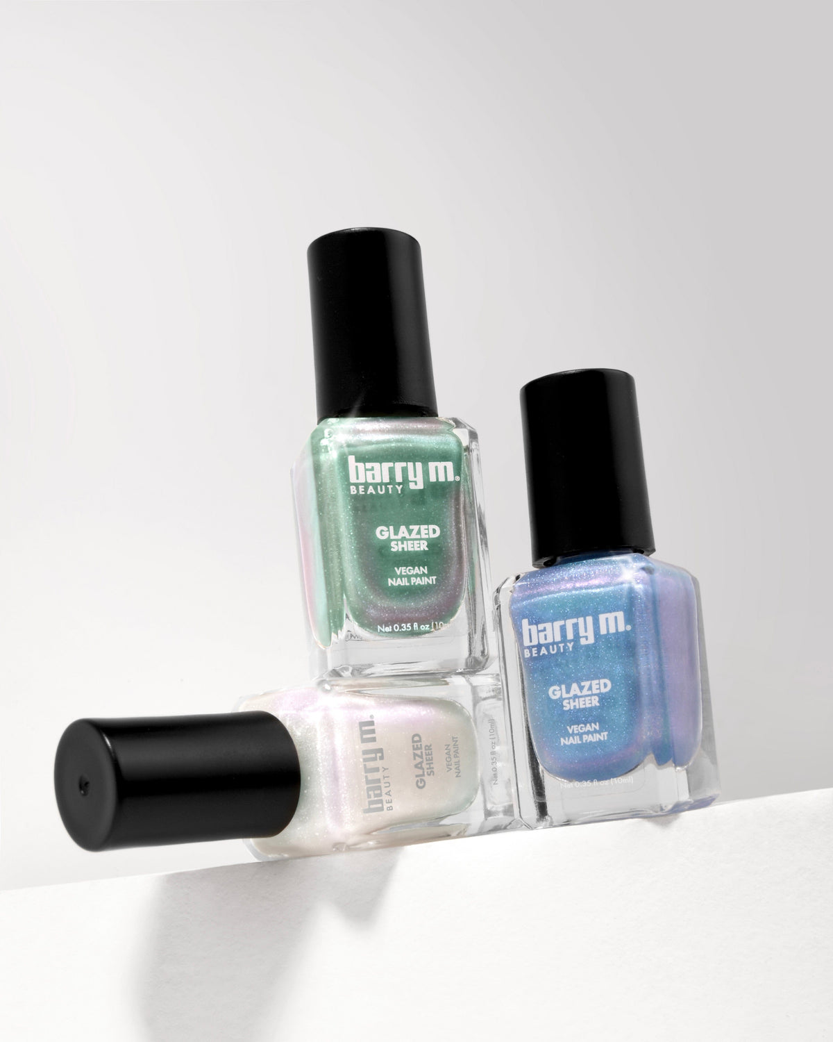 Glazed Sheer White / white Polish | So Majestic F-GLNP5