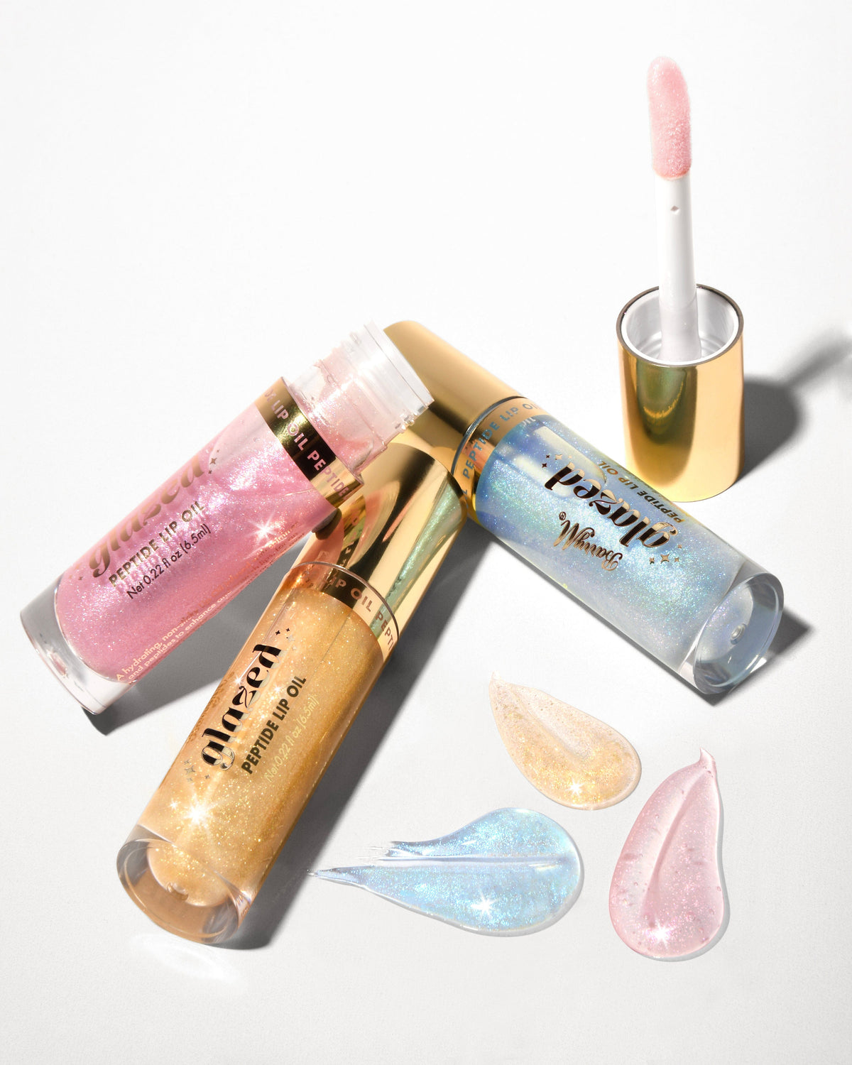 Glazed Pink Shimmer Peptide Lip Oil | So Wishful F-GPLO2