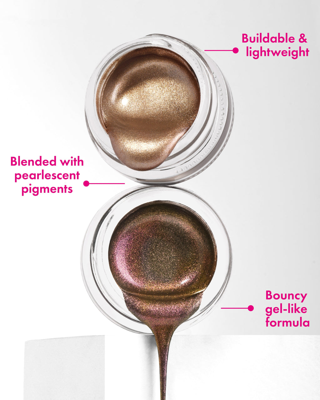 Glazed Gel Chrome Eyeshadow | Mocha Rose F-ACP5