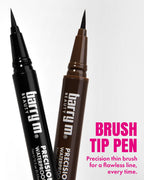 Precision Liquid Liner Waterproof Brush Tip Pen | Black F-BLE