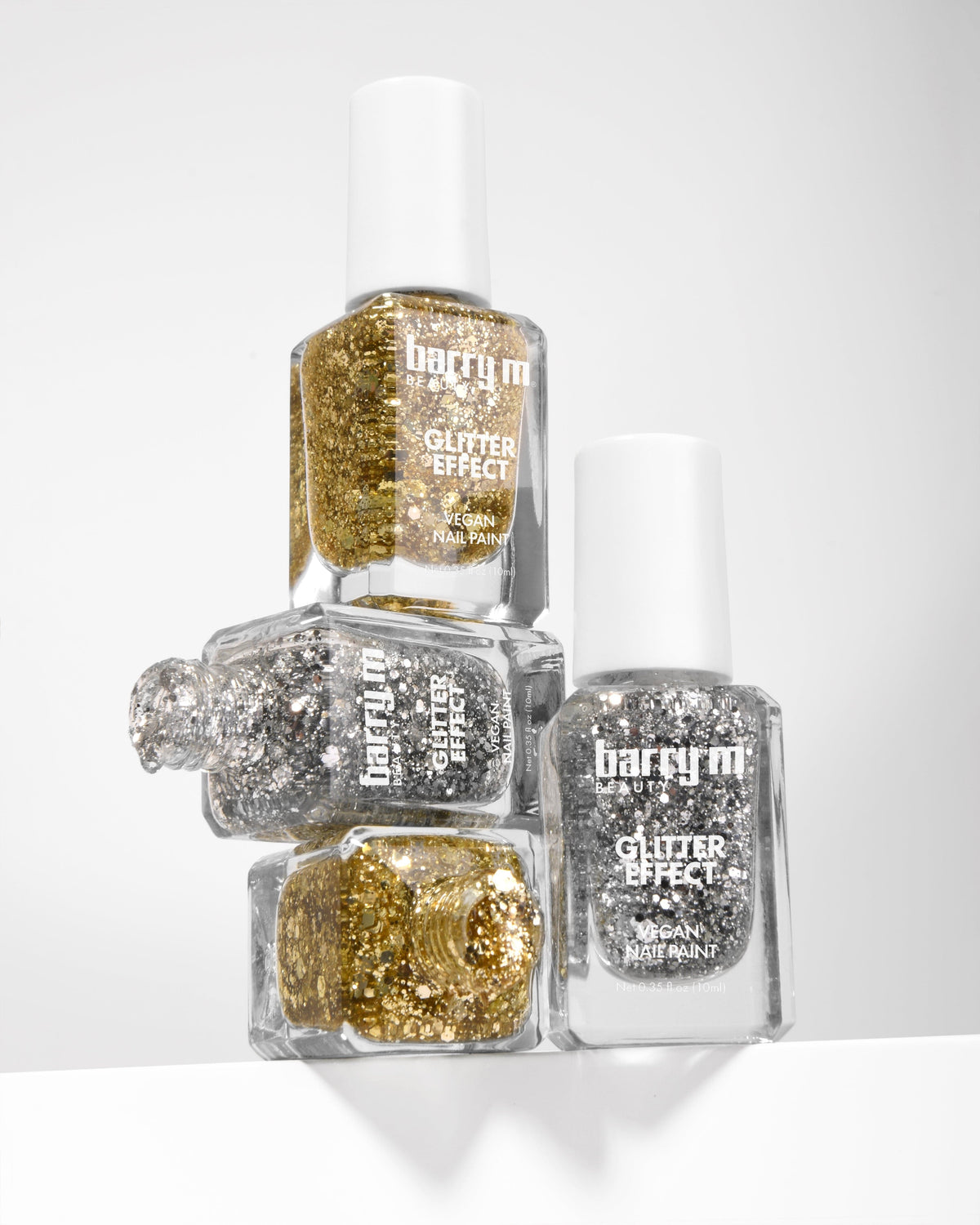 Glitter Effect Black Nail Polish | Glitz & Gold F-CGNP7