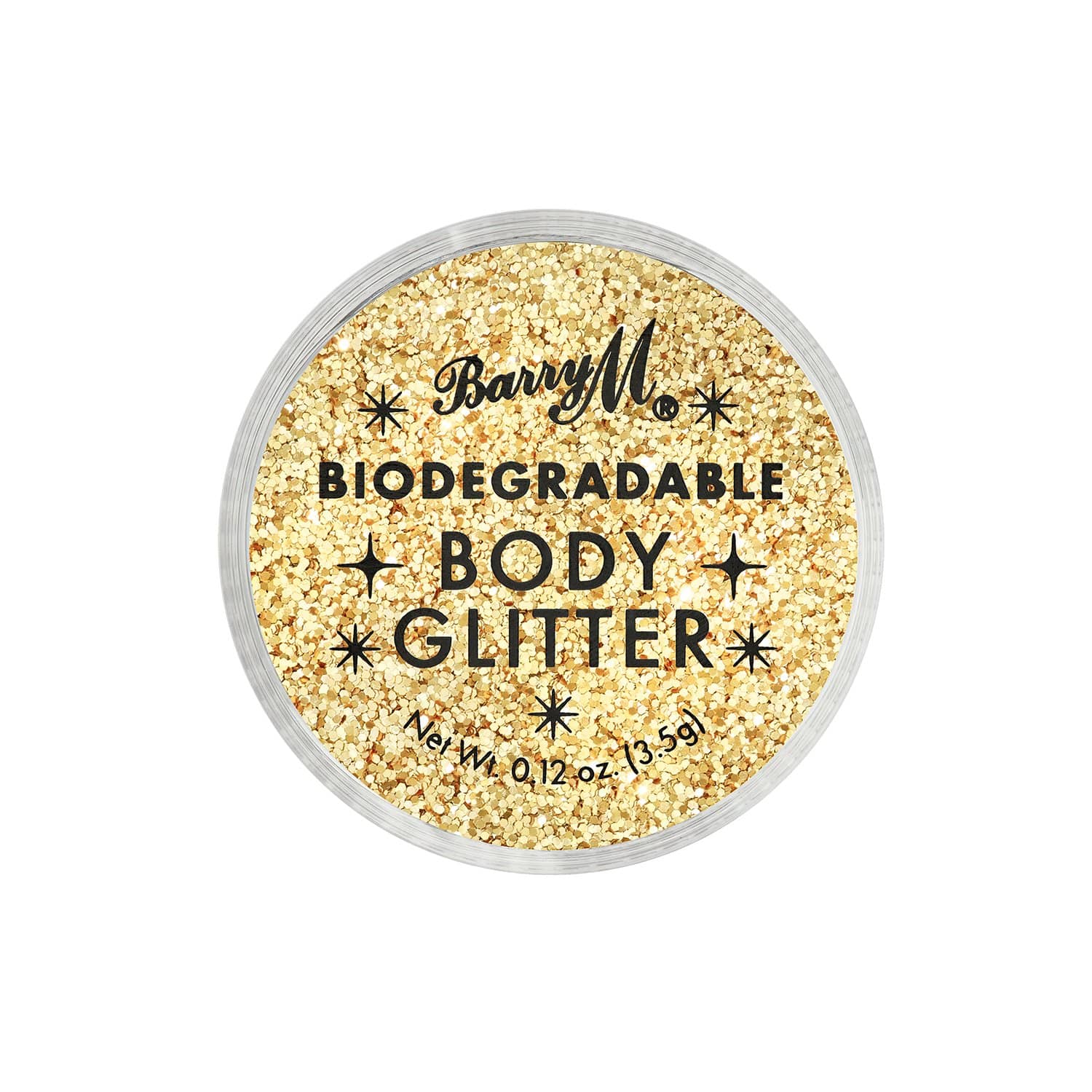 Superstar Biodegradable Loose Fine Glitter - Gold (6 ml), Cosmetic Grade, Ecofriendly Glitter for Face, Body, Hair, Women's